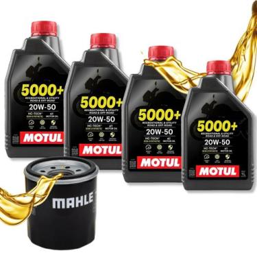 Imagem de Troca de Óleo Nc 750x  Cb 600f Hornet  Cb 500x  Cbr 500 Motul 5000 20w