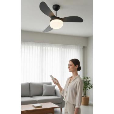 Imagem de 2x Ventilador Teto Inverter 3 Pás 96cm Controle Remoto - Congratulatio