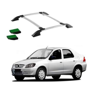 Imagem de Bagageiro Prisma 2007 a 2012 Prata Colado - TRACK