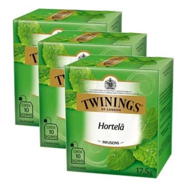 Imagem de Kit 3 Chá Twinings Hortelã 17,5g - 3 Unidades