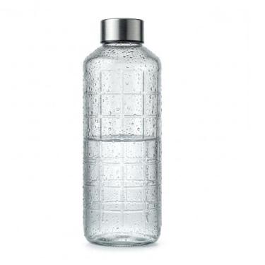 Imagem de Garrafa De Vidro Quadrus 1 Litro Luxo Mesa Posta Água E Suco Promoção 