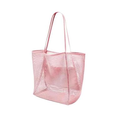 Imagem de Bolsa De Praia Grande E Leve Com Design Aberto Para Viagens, Compras E