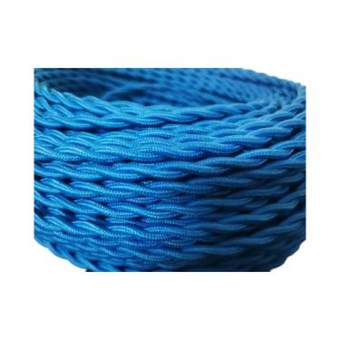 Imagem de Cabo De Tecido Trançado Vintage 2 Fios 0.75mm Fio Elétrico De Cobre 5m