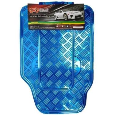 Imagem de Tapete De Carro Metalizado Laminado Varias Cores Universal Automotivo(