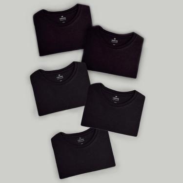 Imagem de Kit Camiseta Hering Slim Masculina 5 Peças-Masculino