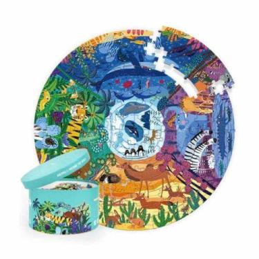 Imagem de Quebra Cabeça Redondo - Animais - Tooky Toy