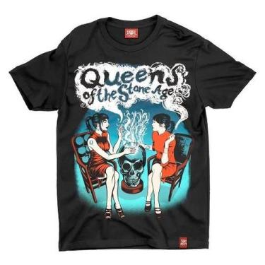 Imagem de Camiseta Queens Of The Stone Age Talking Skull - Chemical, M, Preto