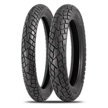 Imagem de Par Pneu de Moto Levorin DUAL SPORT 90/90-19 + 110/90-17 Com Câmara Ho