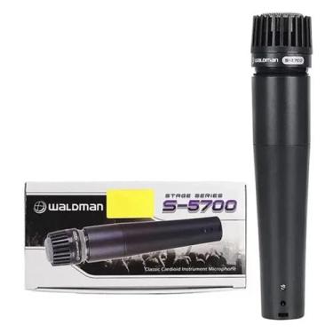 Imagem de Microfone com Fio Waldman S-5700 Stage Series - 8760, Preto, 1