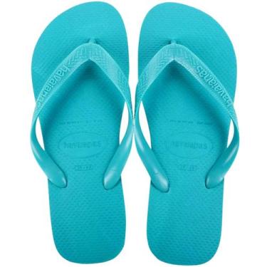 Imagem de Chinelo Feminino de Dedo Casual Havaianas Top 4000029 Cores, Azul turq