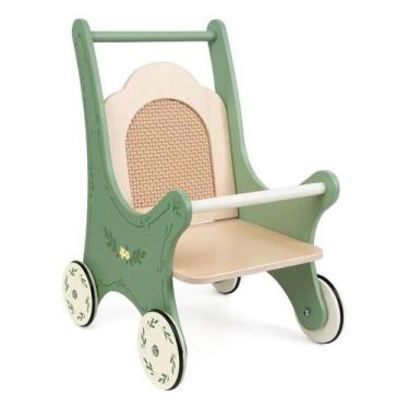 Imagem de Brinquedo Carrinho De Boneca Vintage Madeira - Classic World