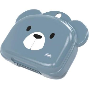 Imagem de Saboneteira Decorativa Bear Azul para Bebês - Plasutil