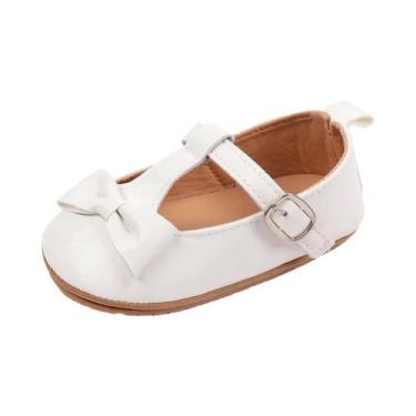 Imagem de Sapatos De Princesa Para Bebê Menina Com Laço De Borboleta Antiderrapa
