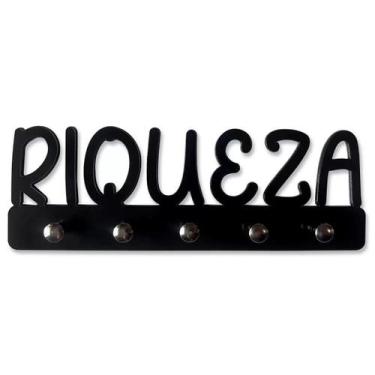 Imagem de Porta Chaves Riqueza Decoração Criativa - GEEK VIP, Preto