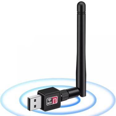 Imagem de Adaptador Wifi Usb Receptor Antena Wireless Pc E Note - Kapbom