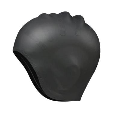 Imagem de Touca De Natação De Silicone Para Adultos E Adolescentes Super Elástic