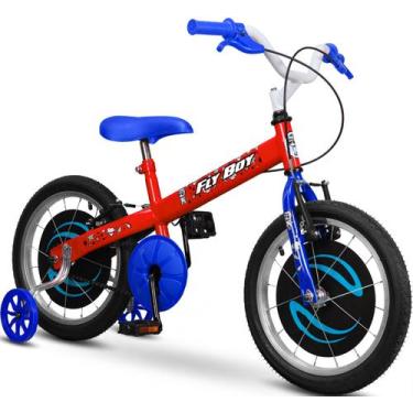 Imagem de Bicicleta Aro 16 Menino 4, 5 Anos Infantil Criança Flyboy Cor:Vermelho