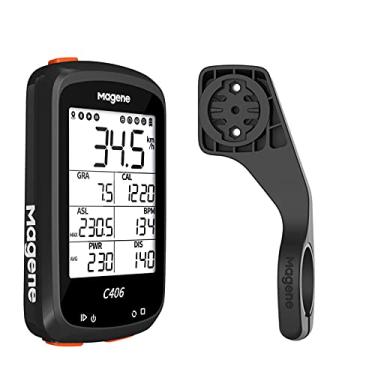 Imagem de Magene Computador de bicicleta C406 GPS preto (suporta apenas Km/h)