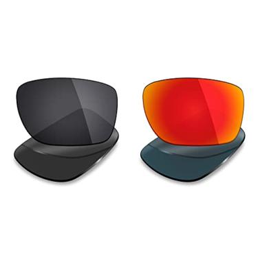 Imagem de Mryok 2 pares de lentes polarizadas de substituição para óculos de sol Oakley Turbine – opções