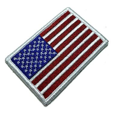 Imagem de BP0055V06 Bandeira EUA Patch Bordado Fecho Contato