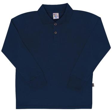 Imagem de Camisa Polo Marinho - Infantil - Meia Malha