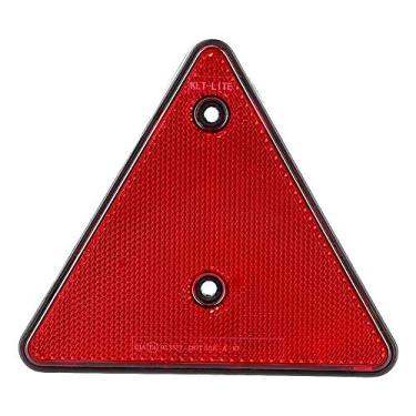Imagem de Refletor Triângulo Duokon, Refletor Triângulo Traseiro Vermelho para RV Trucks Trailers Gatepost