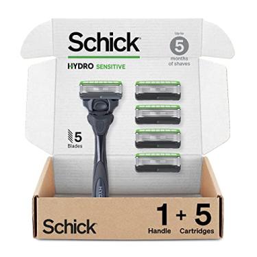Imagem de SCHICK Lâmina De Barbear Masculina Hydro Skin Comfort Sensitive Schick 1 Cabo E 5 Refis