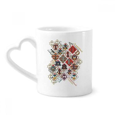 Imagem de Utensílios de jogo de cartas fichas padrão caneca café cerâmica copo de coração de vidro