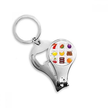 Imagem de Fruta Digital Cartoon Ilustração Padrão Alicate de Unha Chaveiro Abridor de Garrafas Cortador