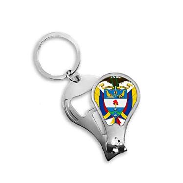 Imagem de Cortador de unhas do país Emblema Nacional da Colômbia Abridor Chaveiro Tesoura
