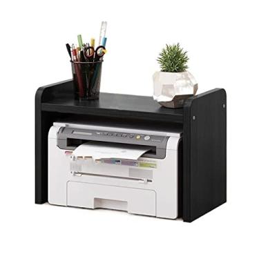 Imagem de KIZQYN Suporte de impressora copiadora prateleira de armazenamento de mesa simples rack de impressora de escritório estudante pequeno economia de espaço prateleira criativa prateleira de livros impressora de mesa (cor: D-1layer)
