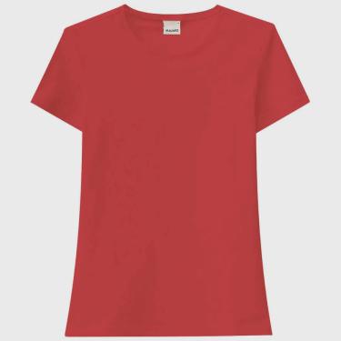 Imagem de Blusa Básica Feminina Adulto Vermelho em algodão Malwee