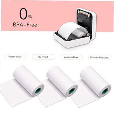 Imagem de LUGU Longa Du ção 10-Year Preservation Note Rolo De Papel Térmico 56 * 30mm / 2.2 * 1.2in BPA-Free Fonte Preta Sem Etiquetas Adesivas pa A6 / A8 / P6 P1 / P2 Impresso TérmicaPacote