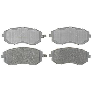 Imagem de ACDelco Conjunto de pastilhas de freio a disco dianteiro semi-metálicas 14D929M prata com sensor de desgaste