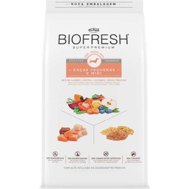 Imagem de Ração Seca Biofresh Mix de Carne, Frutas, Legumes e Ervas Frescas Cães Castrados de Raças Pequenas e Minis - 10,1 Kg