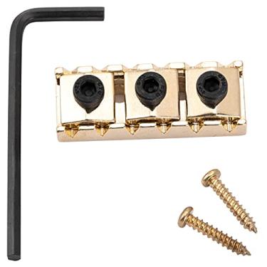 Imagem de Musiclily Pro 42mm Aço Locking Nut Trava Cordas para Guitarra Ponte Tremolo Floyd Rose, Dourado