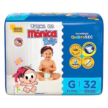 Imagem de Turma da Mônica Fralda Infantil Econômica com Tecnologia QuatroSec para até 12 horas de Proteção