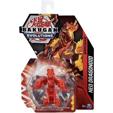 Imagem de Bakugan Evolutions 2022 2-inch Core Collectible Figure and Trading Cards (Pyrus NEO DRAGONOID), Red