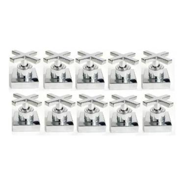 Imagem de 10 Acabamentos Registro Cruzeta Quadrado Luxo 3/4 Padrão Deca