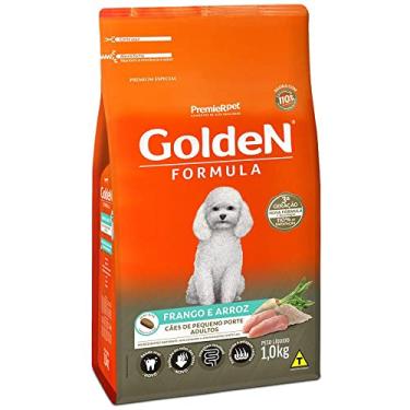 Imagem de Ração Golden Fórmula Mini Bits para Cães Adultos de Pequeno Porte Sabor Frango e Arroz, 1kg Premier Pet Para Todas Pequeno Adulto,