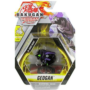Imagem de Bakugan Geogan Rising 2021 Darkus Ghost Beast Geogan (Viloch Combiner Parte 3 de 7) Boneco colecionável e cartas colecionáveis