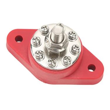 Imagem de Poste de junção de distribuição 8 bloco de terminais M10 Poste de junção de bateria adequado para carros, trailers, barcos, caminhões Classificação de energia: 12V-48V fornece distribuição de energia segura e organizada.