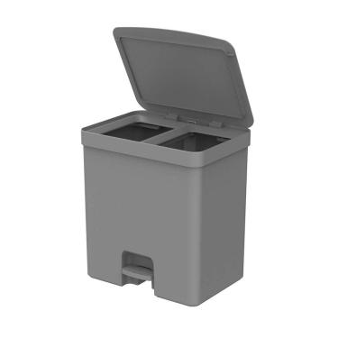 Imagem de Lixeira Dupla 20 Litros Cozinha Trium Martiplast OU