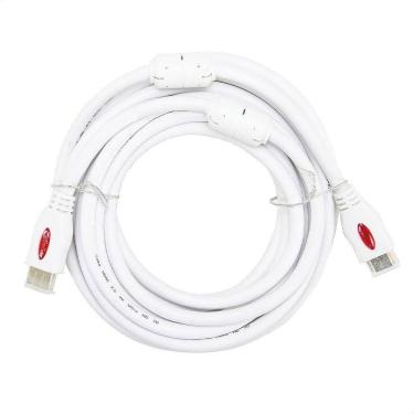 Imagem de Cabo Hdmi 2.0 4k Ultra Hd 3d, Branco - 3 Metros