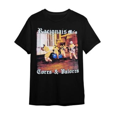 Imagem de Camiseta Racionais Cores E Valores Adulto Plus G1 G2 G3 Unissex 100% Algodão Tamanho Camisa Blusa