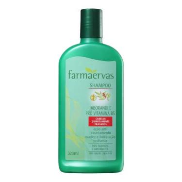 Imagem de Shampoo Jaborandi E Pró Vitamina B5 Farmaervas Hidrata Química 320ml S