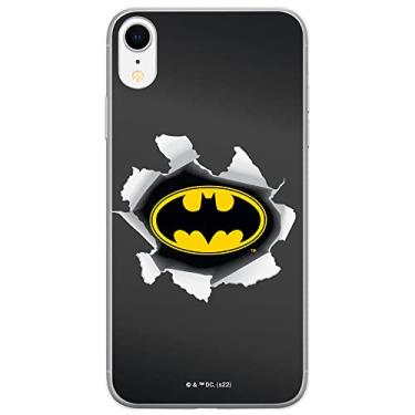 Imagem de ERT GROUP Capa de celular para iPhone XR, original e oficialmente licenciada DC padrão Batman 059 otimamente adaptada à forma do celular, capa feita de TPU