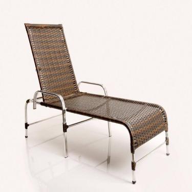 Imagem de Espreguiçadeira Em Alumínio Piscina Jardim Pedra Ferro