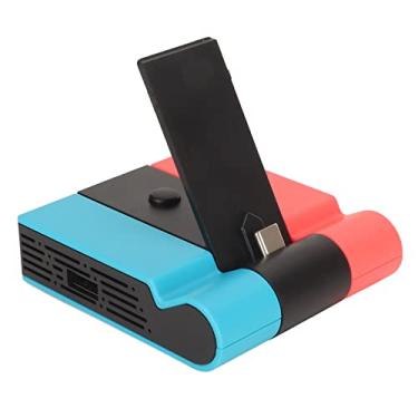Imagem de Adaptador De Suporte De TV HDMI De Carregamento Portátil Vomeko, Dock De TV Para Nintendo Switch/Switch OLED, Com Suporte De Carregamento De Adaptador De Porta USB 3.0 Extra(vermelho azul)