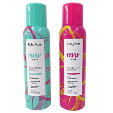Imagem de Shampoo A Seco Ruby Rose Reviv Hair C/2 150ml